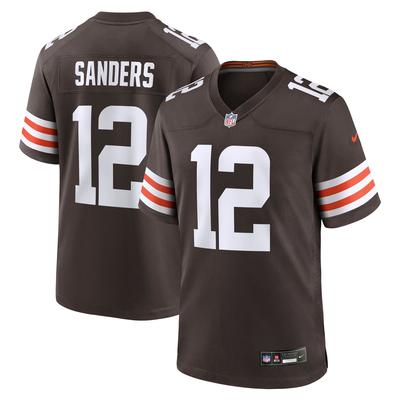 Footballtrikot NIKE "Nike Trikot Cleveland Browns NFL Home Game Jersey Sanders 12", Herren, Gr. M, mehrfarbig, 100% Polyester, Trikots