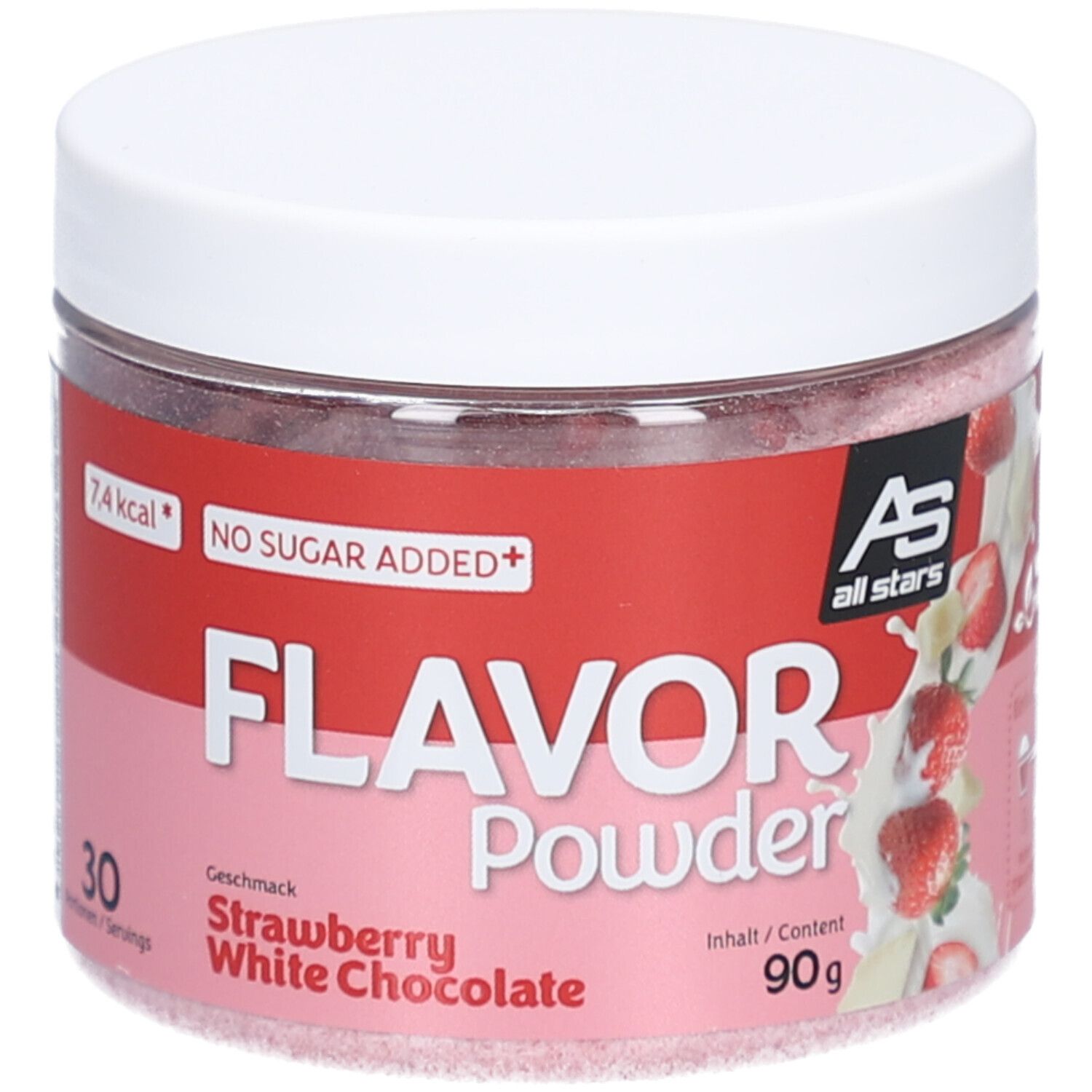 Flavor Powder Strawberry White Chocolate 90g 90 g Pulver