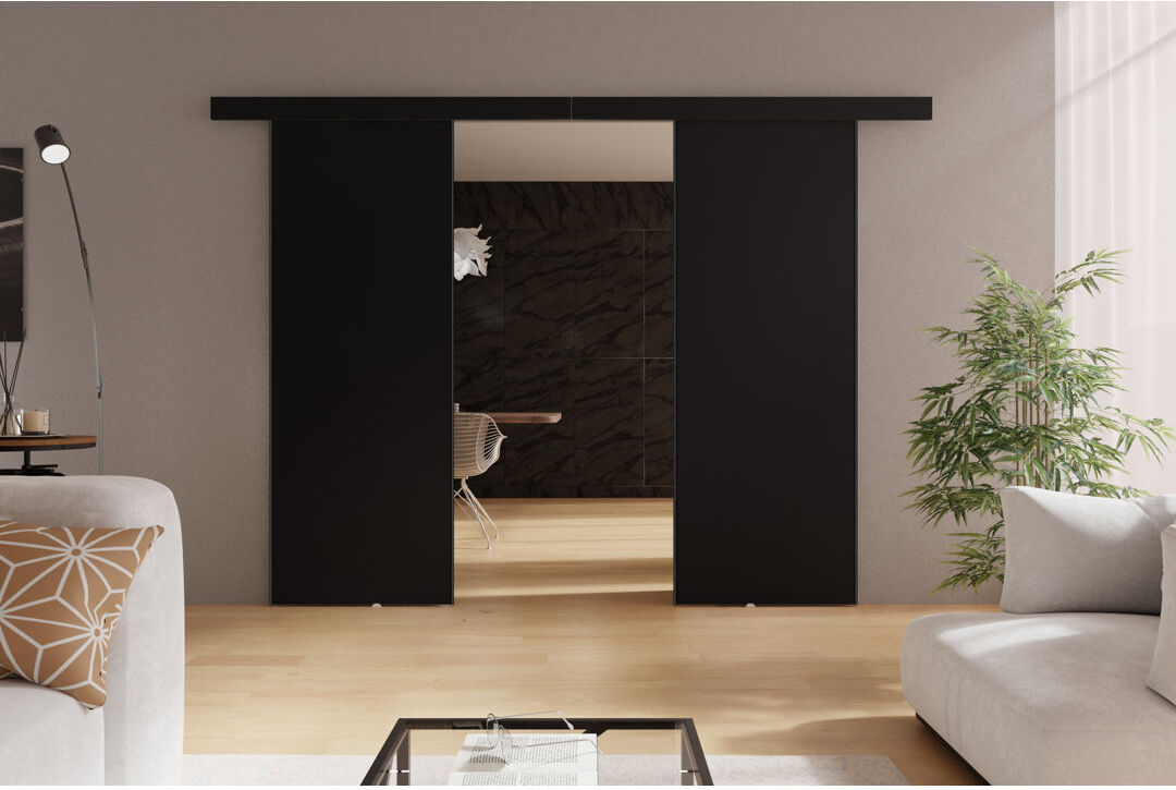 KIER DOOR MARTI 2 Black 132cm x 205cm