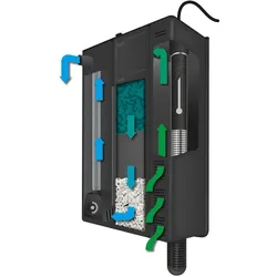 Flamingo Shark Black S Biologischer Filter (100 l, Innenfilter, Meerwasser, Süsswasser), Aquarium Filter