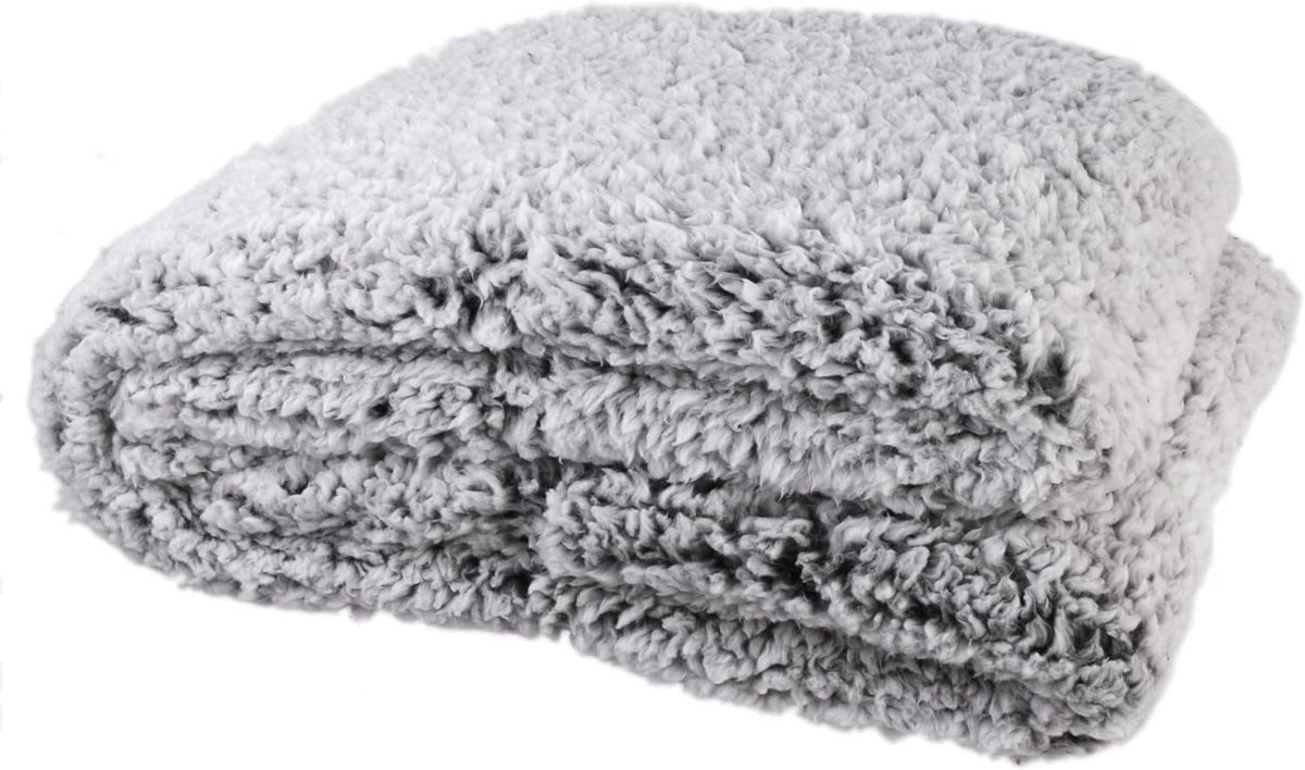Plaid Sherpa Gris voor volwassenen