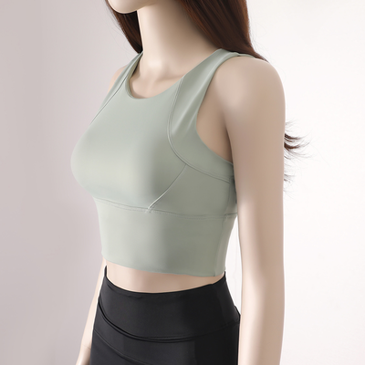 Women Boutique Womens Workout Tank Top With Built Chest Support Stylish Yoga Sports Wear green xl