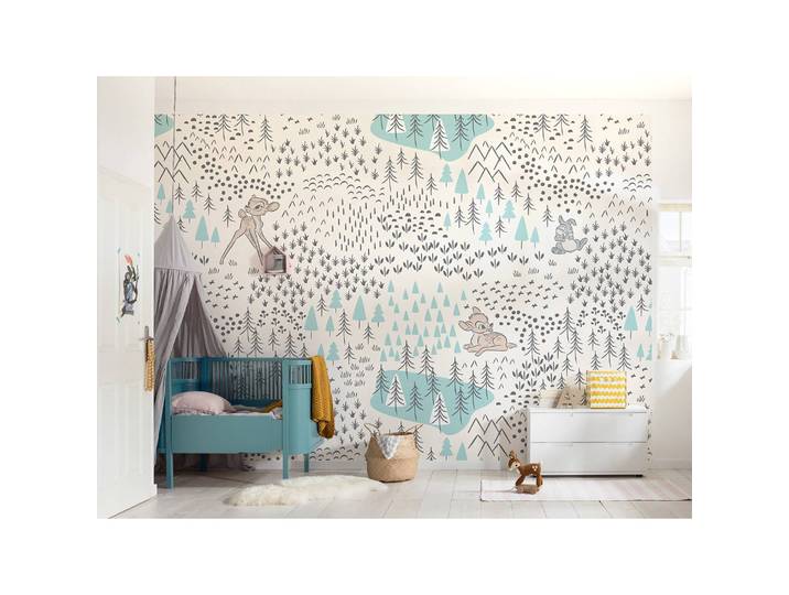 Papier peint Bambi Woodland 400 x 280 x 0cm Multicolore