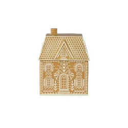 HOME STORY Keksdose Haus   , braun , Dolomite , Maße (cm): B: 12,5 H: 21,5