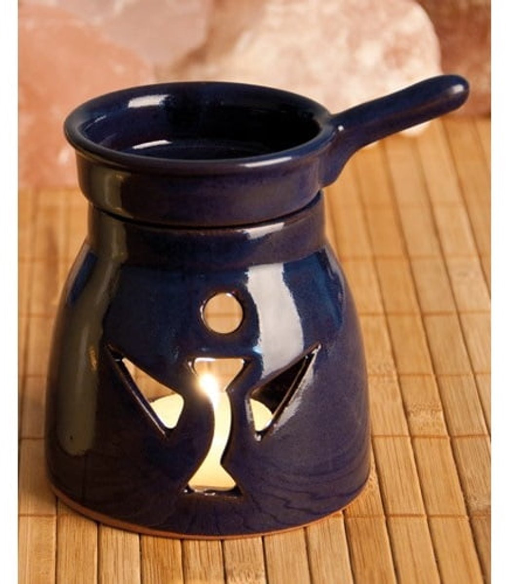 Aromalamp engel donkerblauw van Berk