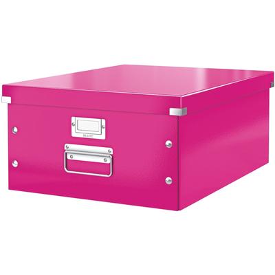 LEITZ Ablagebox Click & Store A3 pink metallic Packung mit 6 Stück