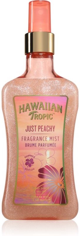 Hawaiian Tropic Perfumes Just Peachy spray corporel à paillettes pour femme 250 ml