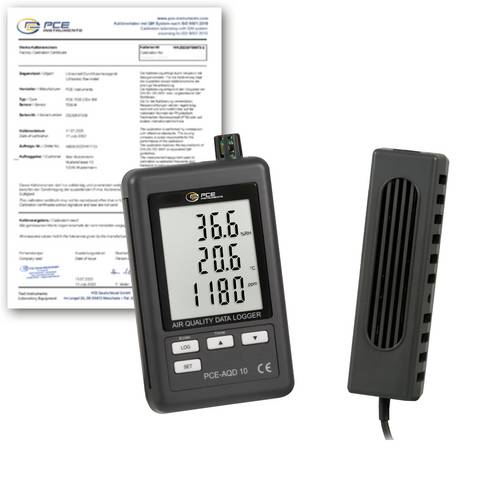 PCE Instruments PCE-AQD 10-ICA CO2 Messgerät 0 - 4000 ppm kalibriert ISO