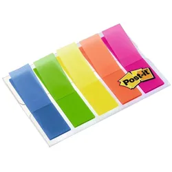 Post-it® Haftstreifen - 5 Farben - 5 x 20 Blätter