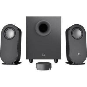 Logitech PC-Lautsprecher Z407, 40 Watt, 2.1 Stereo mit Subwoofer, 3,5mm Klinke & Bluetooth