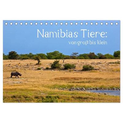Namibias Tiere: von groß bis klein (Tischkalender 2027 DIN A5 quer), CALVENDO Monatskalender