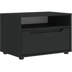 vidaXL TV-Schrank VISNES Schwarz 60x40x38 cm Holzwerkstoff