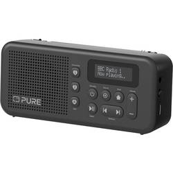 Pure Taschenradio DAB+, FM Schwarz 255228