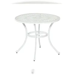 Merxx Lugano Tisch
Ø 89 cm, weiß  
Achtung: nur in weiß erhältlich  
Aluminiumguss