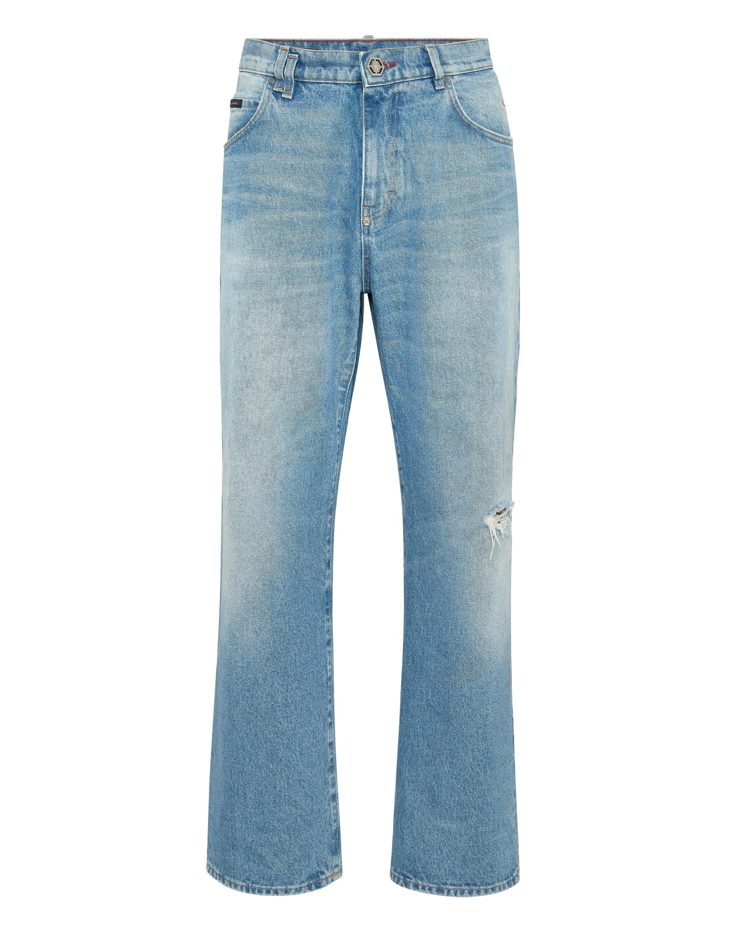 Denim Trousers Beach Boy Fit 5 Pockets Signature