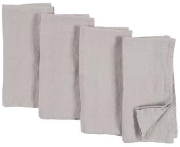 "KAF Home 100% Stone Washed Linen Napkins, 20"" x 20"" - Set Of 4 - 20"" x 20"""