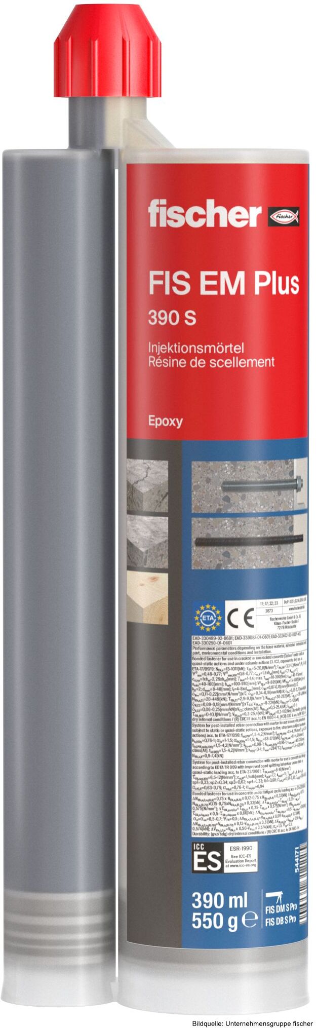 fischerwerke fischer Epoxidharzmörtel FIS EM Plus, 390 ml