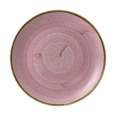 Churchill Stonecast Petal Pink Teller Flach Coup 23cm