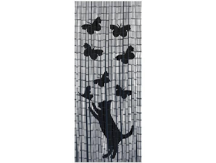 Türvorhang MAXIMEX Modell Katze und Schmetterling , schwarz, B:90cm H:200cm, Bambus, Gardinen, Türvorhang, Insekten- und Sichtschutz aus Bambus, für Balkon oder Terrasse