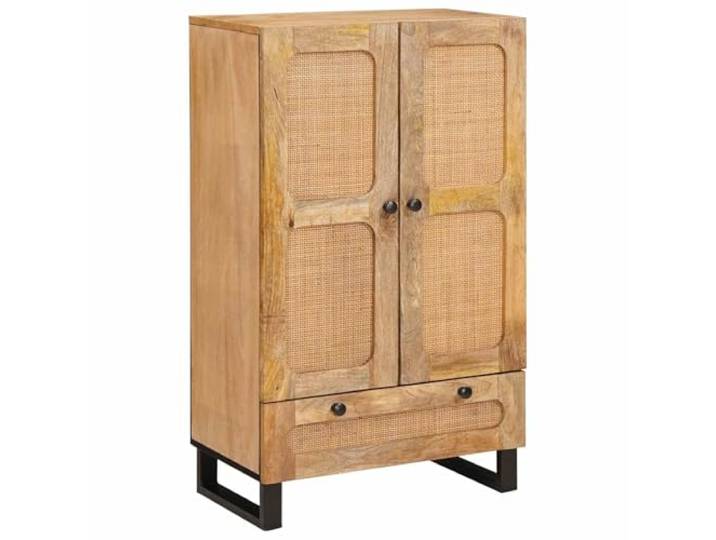 Heofavd Highboard Braun 40x33x110 cm Massivholz Mango Schrank