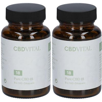 CBD Vital Pure 18,20% Kapseln Doppelpack 2x60 St