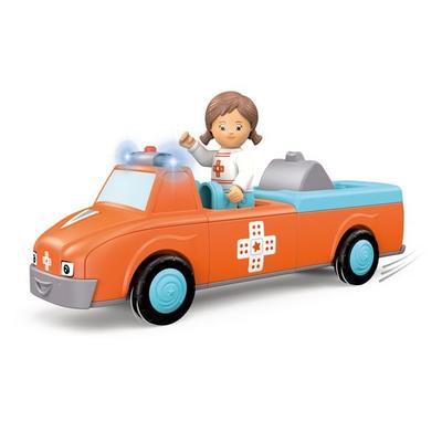 SIKU 0145 - Toddys Anna Amby Rettungswagen mit Figur, mit Light & Sound, Click&Play