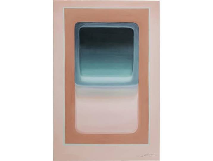 Kare Design Leinwandbild Tendency Pastell, Rosa/Blau, 150x100cm, Canvas, Modern, Abstrakt, Wandbild, Zimmerdekoration, Wohnzimmer