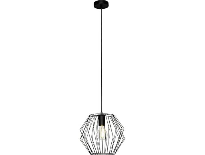 Brilliant Lampe Noris Pendelleuchte 28cm schwarz 1x A60, E27, 60W, g.f. Normallampen n. ent. Für LED-Leuchtmittel geeignet Dimmbar bei Verwendung geeigneter Leuchtmittel