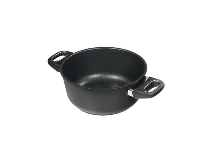 Original Gundel GUSS-BRATEN-TOPF, Ø 20 cm, Höhe 9,5 cm, Kochtopf mit BIOTAN-Oberfläche, backofenfeste Griffe
