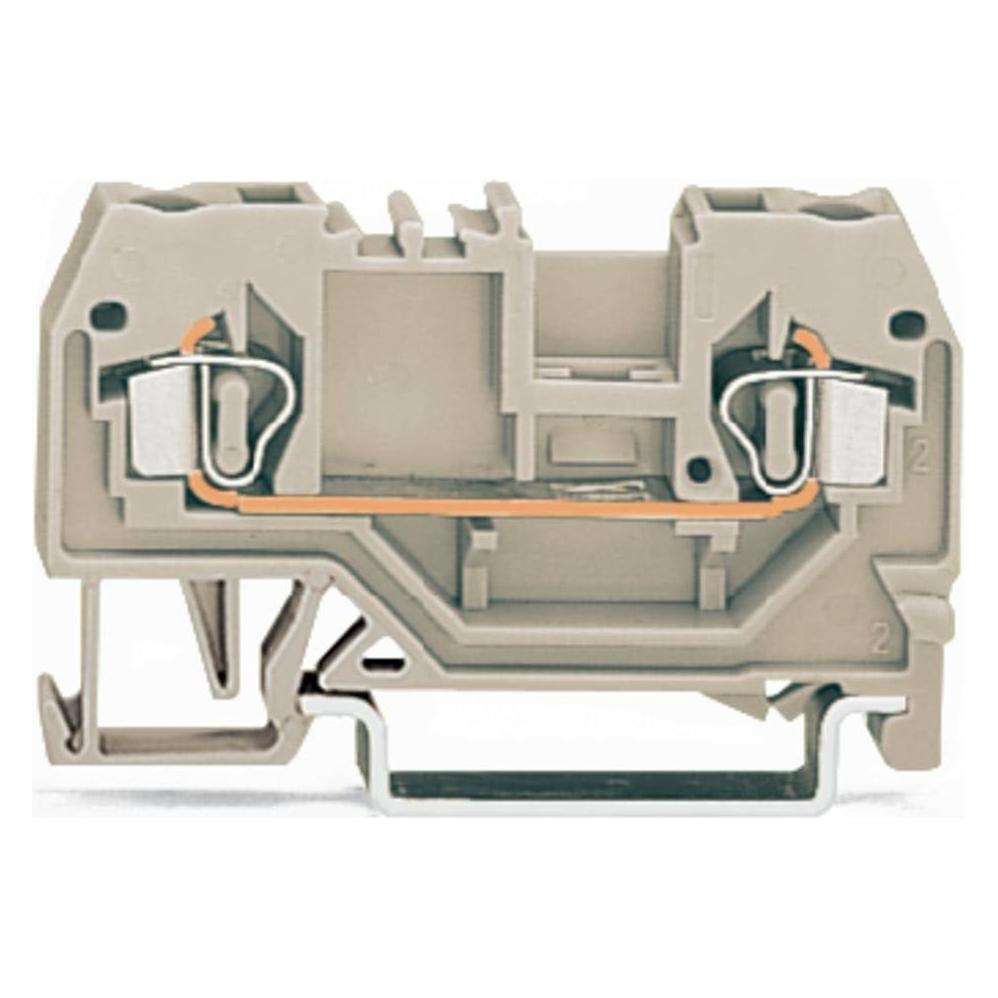 Wago Durchgangsklemme 5 mm Zugfeder Belegung: L Grau 280-992 100 St. (280-992) (280-992)