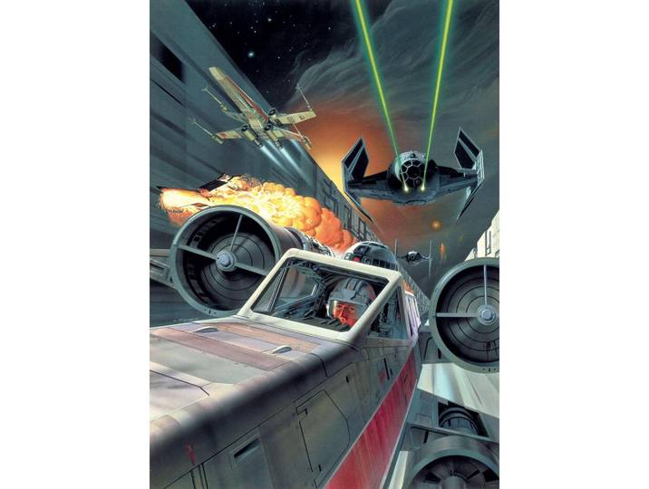 FOTOTAPETE STAR WARS DEATH STAR TRENCHRUN