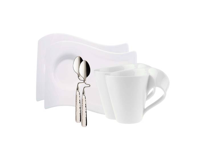 BECHER-SET NewWave weiß 6er Set