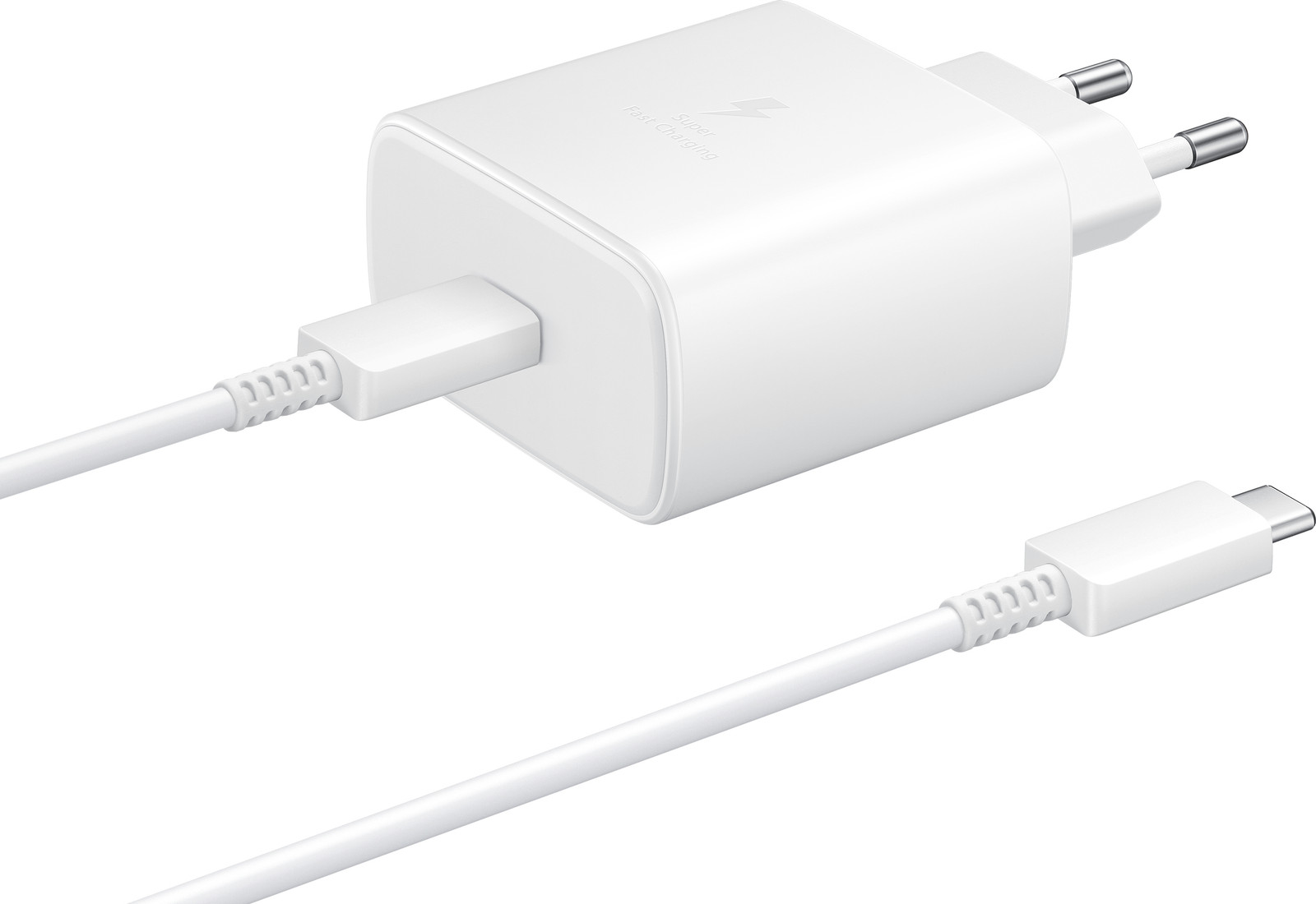 Samsung USB-C naar USB-C Fast Charger 45W - Wit