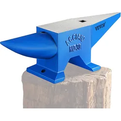 VEVOR Amboss 30kg Schmiede-Amboss für Schmiede Doppeltes Horn aus Stahl Schmiedwerkzeug robust