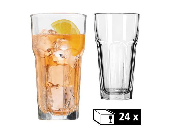 Gläserset Gibraltar, Klar, Glas, 24-teilig, 18 cm, Essen & Trinken, Gläser, Gläser-Sets