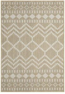 Terra by Obeetee Harvest Diamond Beige Rug