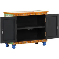 vidaXL Sideboard Handbemalt 70x35x60 cm Mango Massivholz