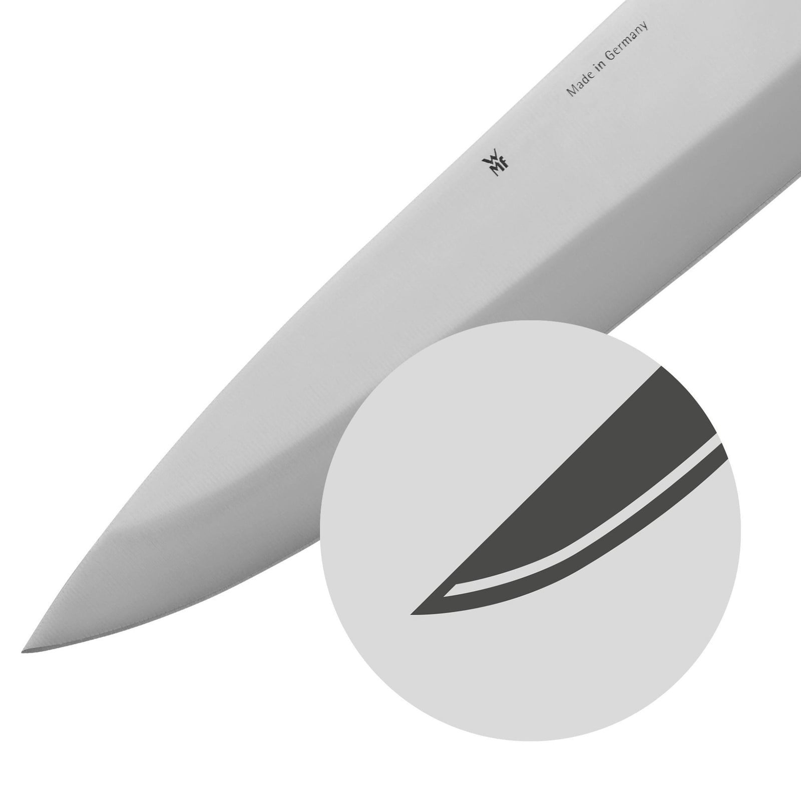 WMF KINEO messen set met messenblok voor de Aziatische keuken, lichtbruin/roestvrij staal/zwart