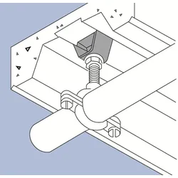 ABB DMH-6T Profildeckenhalterung mit Gewinde M6, Bauhöhe 34mm 7TCA084220R0132  - 25 Stück