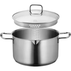 Mäser Sanvito, Pfanne + Kochtopf, Silber
