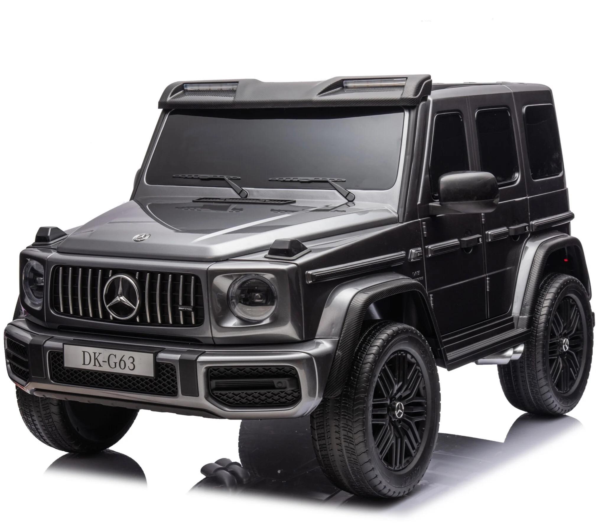 Mercedes G63 AMG XXL Kinder-Elektroauto 2-Sitzer 24V 4x4 Grau