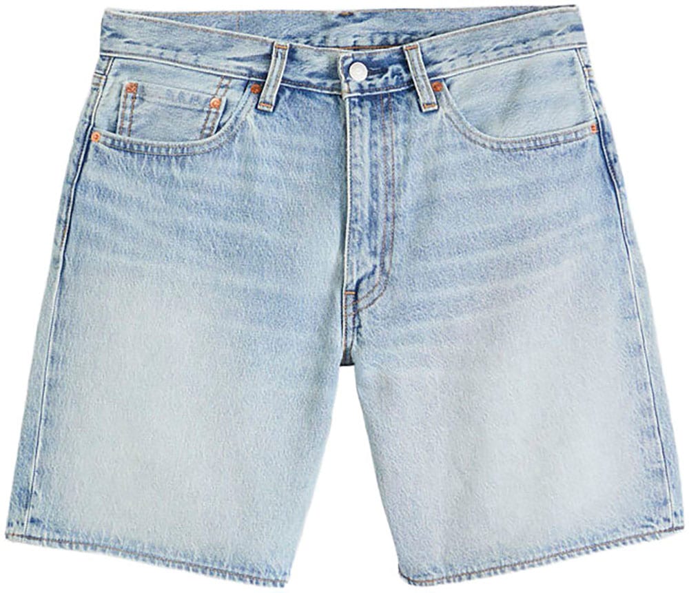 Jeansshorts LEVI'S "468 LOOSE SHORTS", Herren, Gr. 32, N-Gr, blau (light workout shorts), Denim/Jeans, Obermaterial: 100% Baumwolle, loose fit, Jeans Jeansshorts, Sommerhose light workout shorts 32, N-Gr