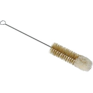 Haug-Bürsten Flaschenbürste Wollschopfbürste, 8103, Kunststoff-Borsten mit Baumwolle, Länge: 27 cm