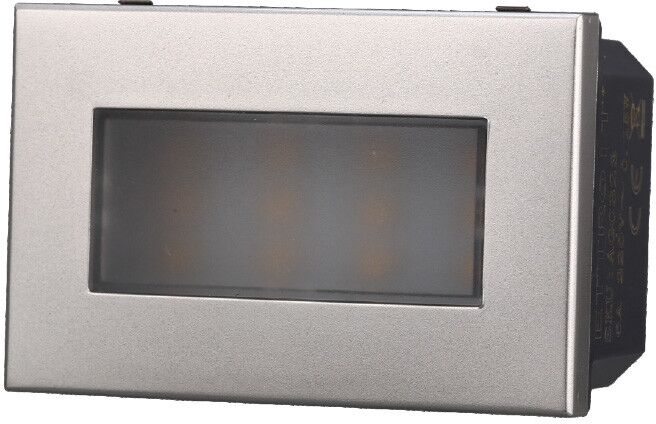 Ettroit Ag0323 Lampada Led Segnapasso 3p 220v Grigio 3000k Compatibile Con Bticino Axolute