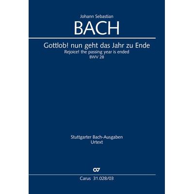 Gottlob! nun geht das Jahr zu Ende (Klavierauszug) -