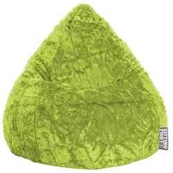 Sitting Point Sitzsack Beanbag Fluffy L Stoff Grün