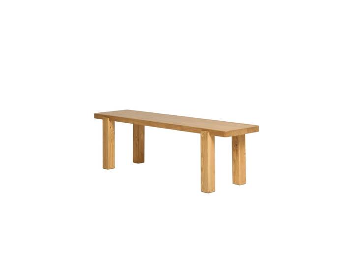 Banc en bois marron clair 140 cm