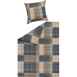 Bettwäsche JOSIE Polycotton (BL 135x200 cm) - grau - BL 135x200 cm