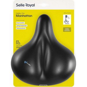 Selle-Royal Fahrradsattel Manhattan Relaxed, Unisex, Gelpolster & Federn, 270 x 245 mm, 1080 g, ergonomisch