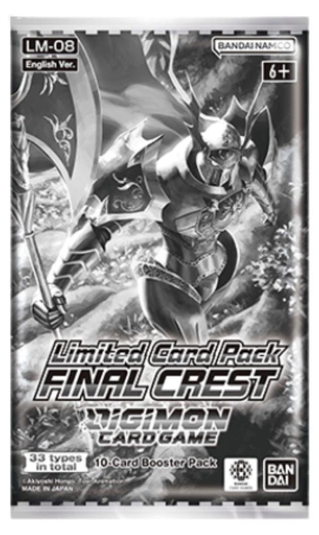 Bandai Digimon Card Game Limited Card Pack FINAL CREST LM-08 Booster - 10 Kaarten